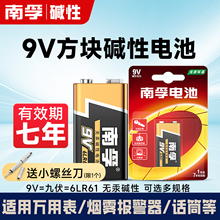南孚9V电池方形叠层方块九伏万用表测电表烟雾报警器无线话筒碱性