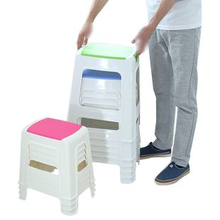 塑料凳子加厚成人浴室小板凳家用方凳换鞋凳儿童矮凳餐桌高凳户外
