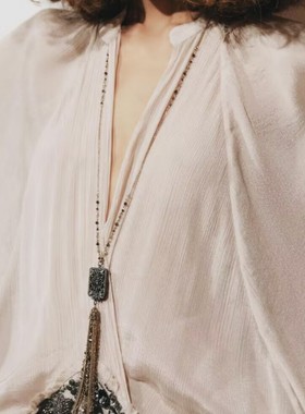 欧美大牌设计金属复古项链