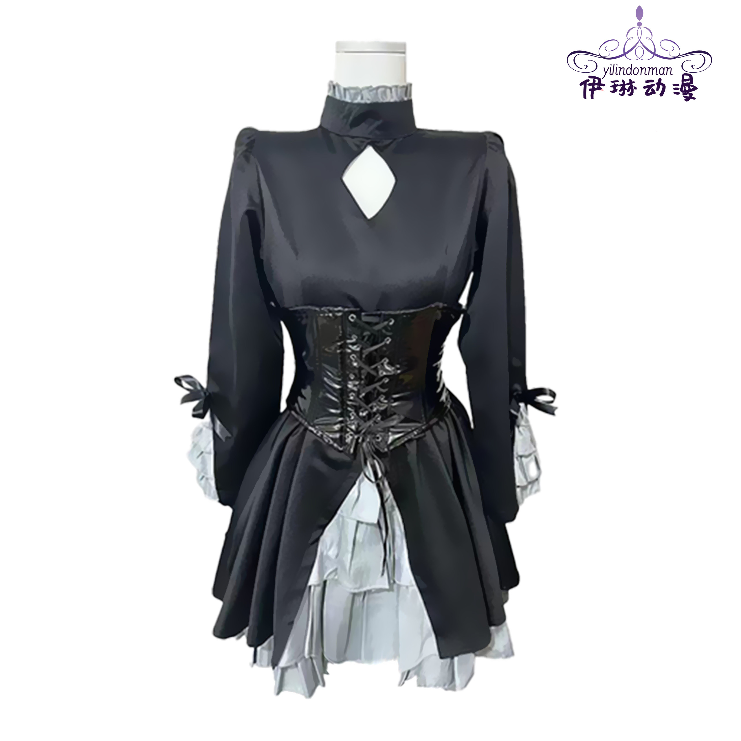 黑Saber亚瑟王命运哥特暗黑衣服