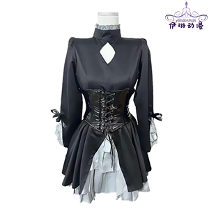 黑Saber亚瑟王命运Cos哥特暗黑洛丽塔lo裙 Ataraxia Fate hollow