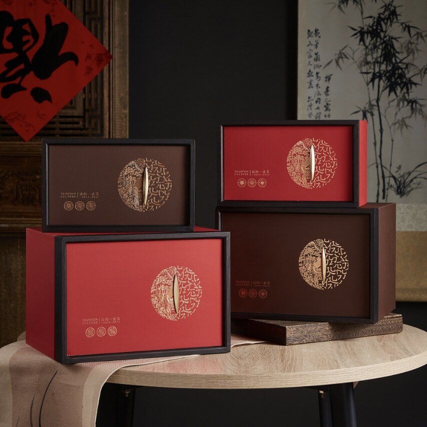 山间一壶茶散茶桶一斤公斤大容量普洱茶包装盒古树红茶白茶空礼盒