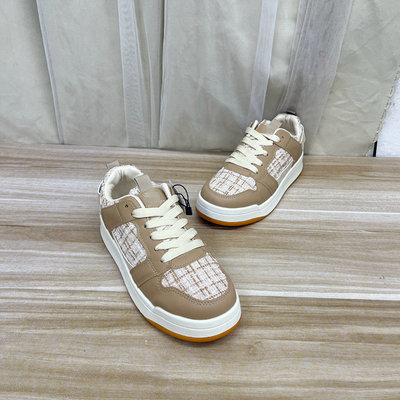 圆头厚底系带单鞋透气休闲板鞋