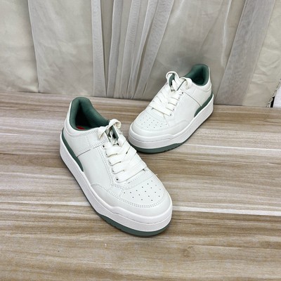 时尚圆头系带厚底增高运动鞋板鞋