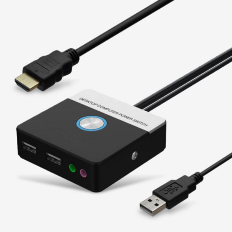 祥航网吧电脑桌面开关按钮台式机箱外接开机键主机外置按键启动器