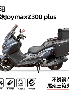 适用三阳九妹joymaxz300plus铝合金尾箱架后货架边箱支架三箱支架