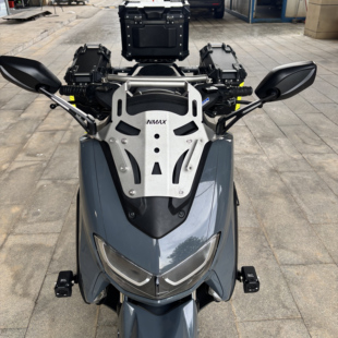 适用雅马哈nmax155挡风玻璃后视镜前移支架拓展导航支架改装配件