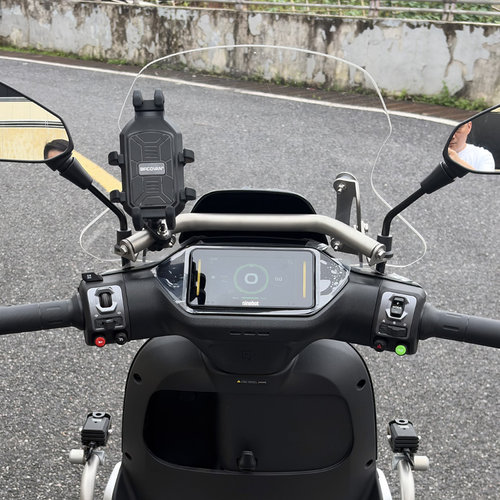 适用九号闪骑风挡后视镜拓展横杆