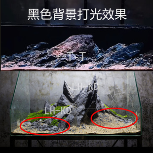 溪流石万天石水族造景黑云石石青龙石松皮石平台溪流缸鱼缸造景