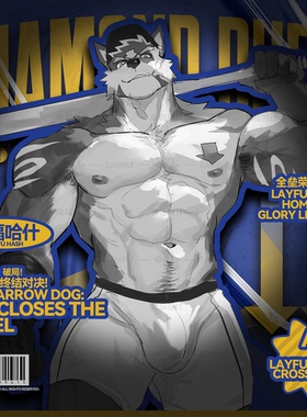 【联动预售】2月发货 箭头狗 钻石对决 ARUN个人OC FURRY兽人周边