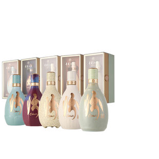 【新品】汾酒青花汾酒五大名窑全家福500mlX5瓶装清香型白酒