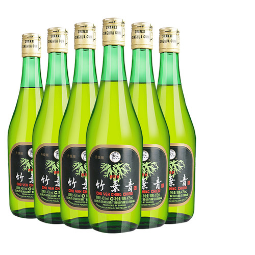 竹叶青酒45度6瓶装露酒