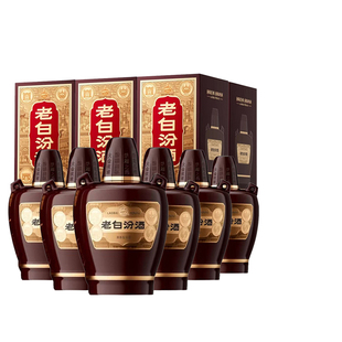 老白汾酒475mlX6高度清香型白酒整箱 汾酒53度10新版 官方授权