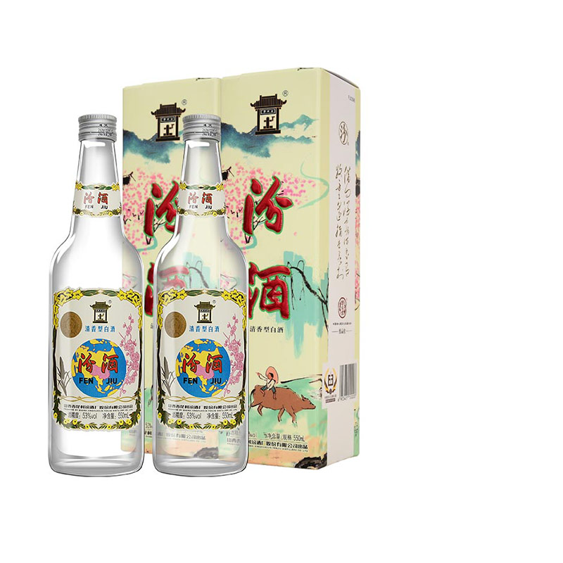 汾酒53度地球汾白酒2瓶装