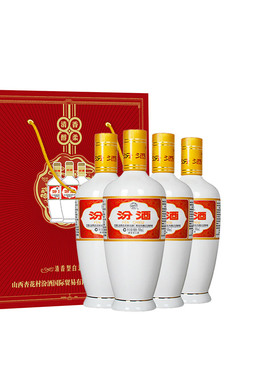 汾酒53度出口瓷瓶汾酒500mlX4高度清香型白酒4瓶装