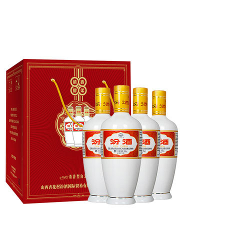 汾酒53度出口瓷汾500mlX4