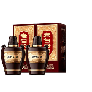 汾酒45度新版 老白汾酒10汾酒475mlX2清香型白酒2瓶礼盒装