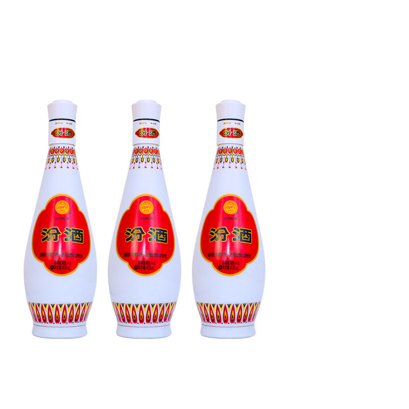 汾酒48度乳白汾酒乳玻汾475mlX3清香型白酒3瓶装