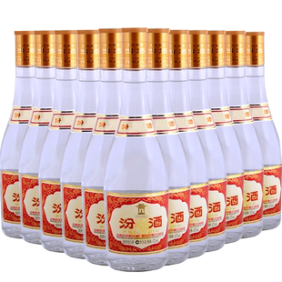 汾酒53度黄盖汾酒玻汾475mLX12高度清香型白酒12瓶