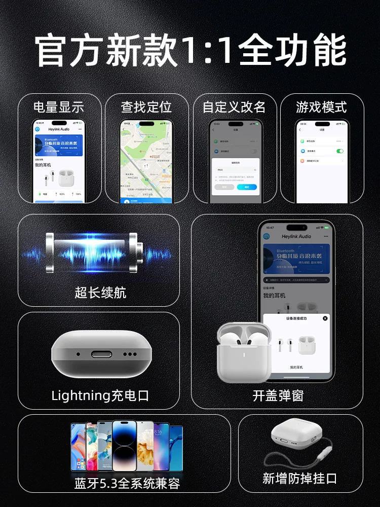 Новые высококачественные беспроводные Bluetooth наушники подходят для оригинального Huawei Nova9se, особый Mate50