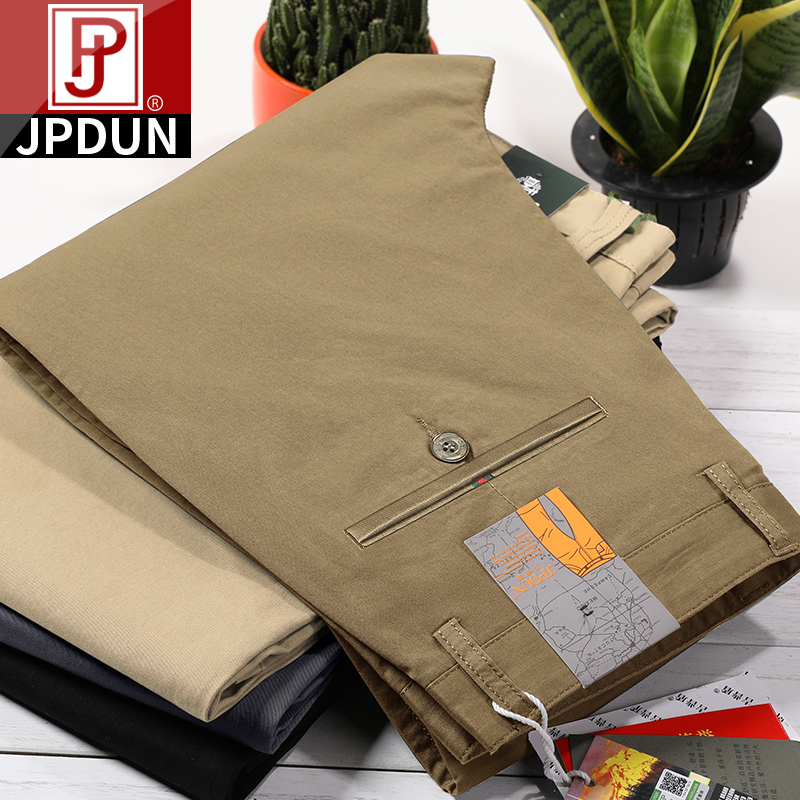 吉普盾秋季新款休闲裤男直筒宽松弹力大码中年商务男士百搭长裤子在类目 男装, 休闲裤中 - 来自Buy2taobao.com提供专业的淘宝代购服务