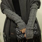 韩版 套毛线露指手套 手臂套腕袖 潮冬天半截手套针织秋冬季 森系长款