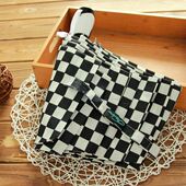 日单高档个性 黑白格子自动伞学生伞 创意伞男女通用情侣晴雨伞经典