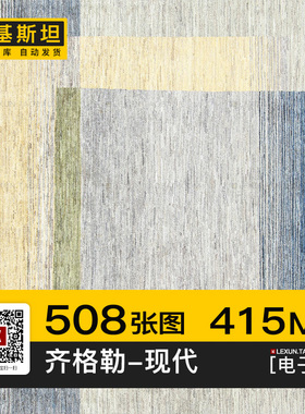 巴基斯坦地毯Ziegler简约现代欧式客厅房间装饰3d贴图su纹理素材