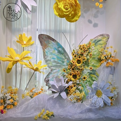 花心思金色传说设计仿真花艺软装装饰出租租赁商业美陈商场布置