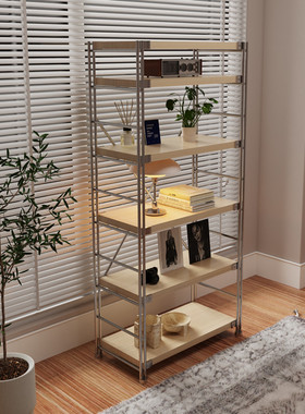 仓储货架阳台日式置物架家用仓库收纳架储藏室超市多层落地货物架