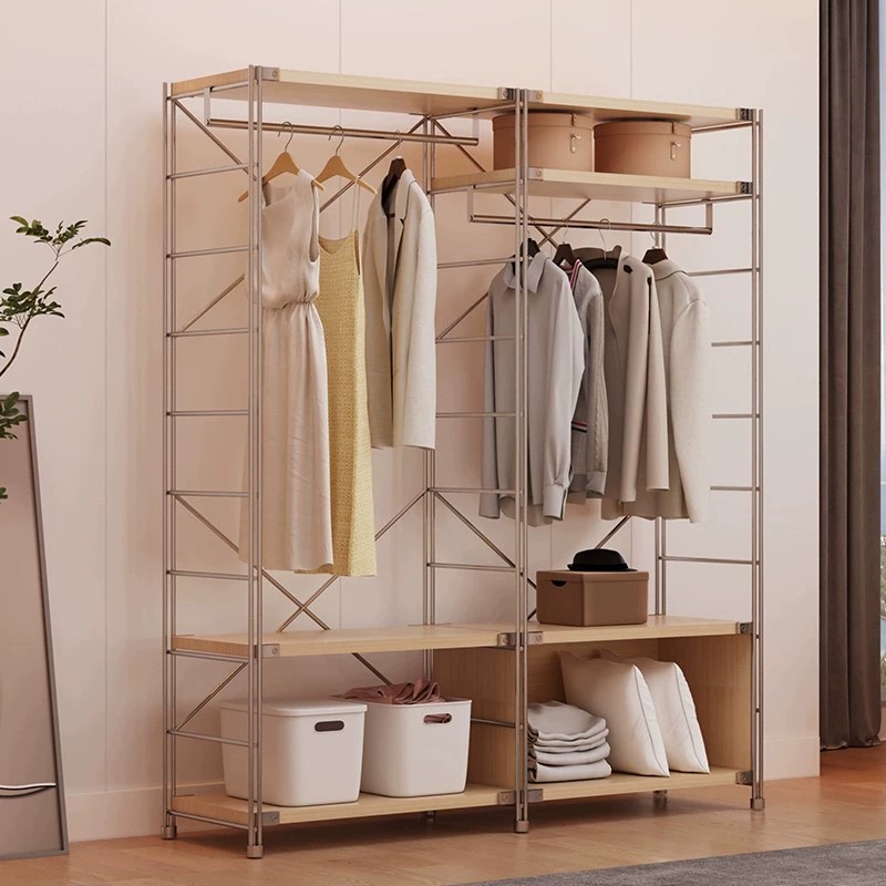 家用转角开放式衣帽架