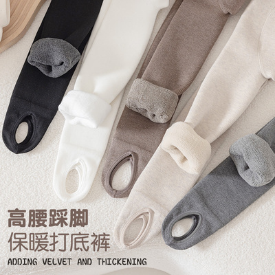 女童踩脚打底裤加绒加厚儿童裤袜