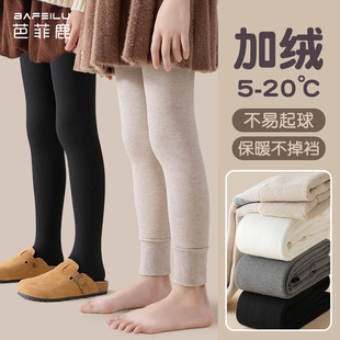 儿童连裤 加绒加厚外穿九分打底袜子不连脚冬季 袜 秋冬款 女童打底裤