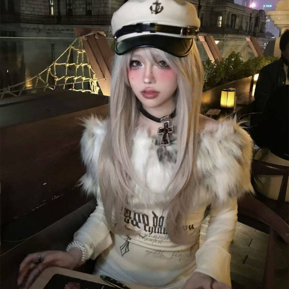 日系复古PU皮朋克海军风水帽