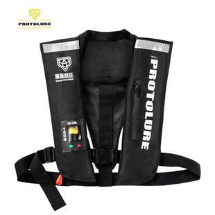 原型路亚充气式救生衣船用大浮力专业路亚钓鱼专用救援马甲浮潜衣