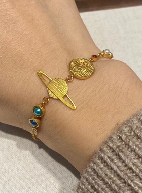 小众设计款太阳系行星手链