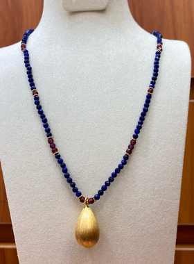 国风撞色新中式锁骨项链