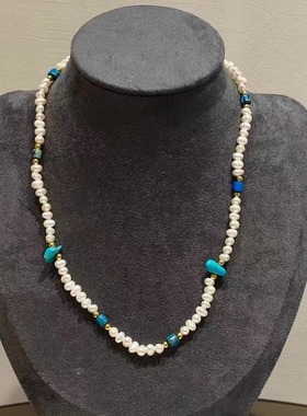 小众设计天然石珍珠项链