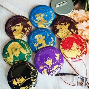 官方正版刺客伍六七吧唧徽章浮金系列盲盒梅花十三青凤周边官谷