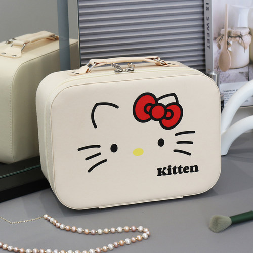 大容量便携高级收纳化妆箱