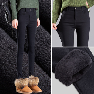魔术铅笔小脚黑色裤 加绒打底裤 加厚棉裤 冬季 子 女秋冬外穿2026新款
