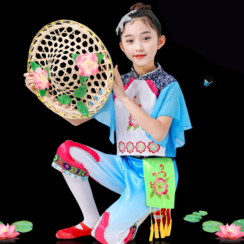 儿童水梦瑶舞蹈服傣族舞表演服装