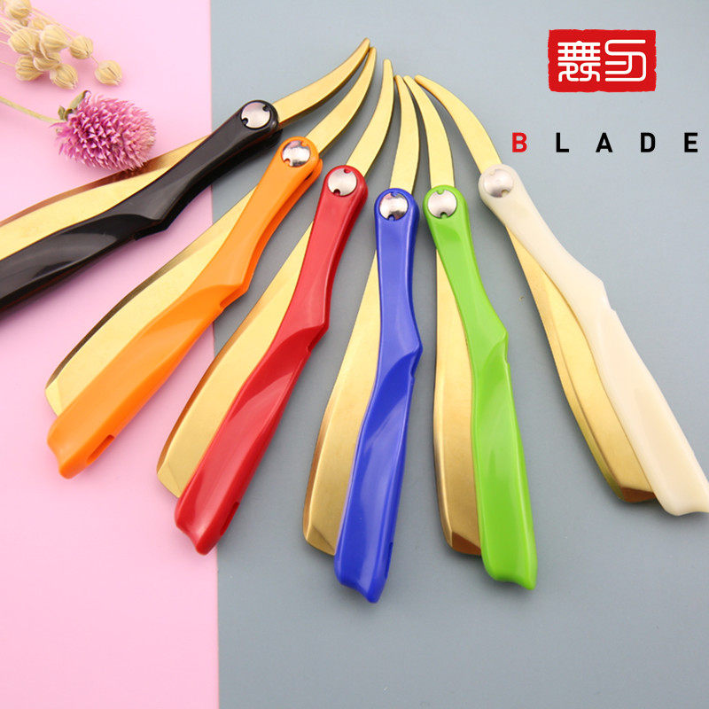 发廊专业用可更换刀片式刀架 barbershop男士理容专用刮刀刀架