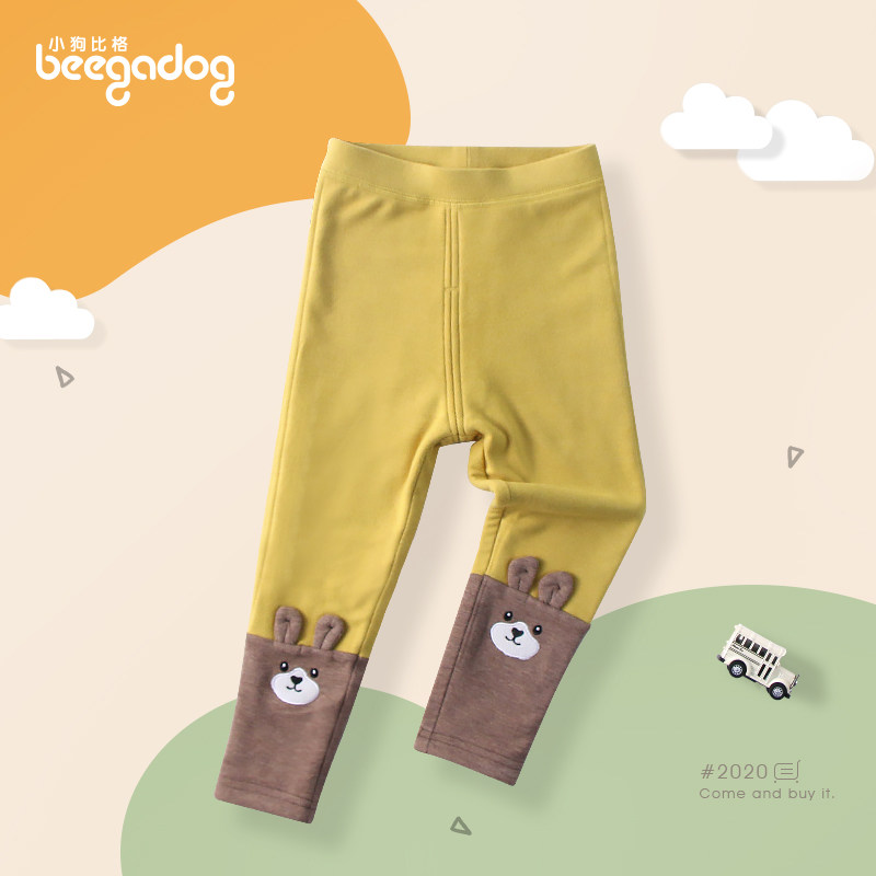 小狗比格儿童保暖裤子弹力罗纹双层打底裤男女宝宝加厚长裤秋冬季,童装/婴儿装/亲子装,保暖裤,淘宝优惠券,粉丝福利购,淘宝优惠卷