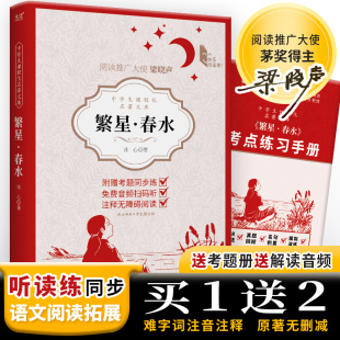 母爱 亲情 中学生课程化名著文库 梁晓声寄语 随书附赠考点练习手册 阅读 冰心 语文课外内推荐 童心 现货 免费音频 繁星春水