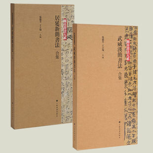 居延新简书法(合集)+武威汉简书法(合集) 简体旁注 局部放大 上海书画出版社