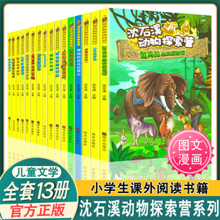 沈石溪动物探索营系列全13册 7-15岁中国 文学西南奇遇记 课外阅读故事书小学生3-6六年级励志探险故事沈石溪动物小说五部曲全集