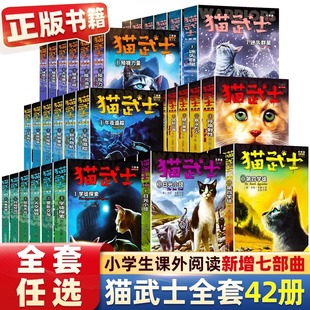现货任选 猫武士全套正版 第一二三四五六七部曲全套42册猫武士外传美绘中小学生青少年儿童文学动物小说猫武士全彩漫画版首部曲八