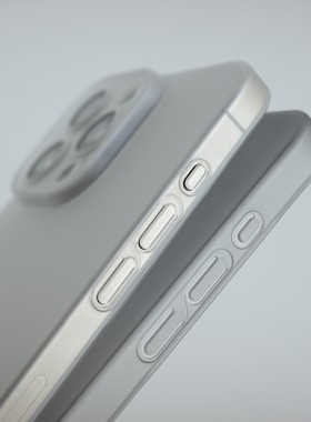 小薄砂 全包硬质轻薄磨砂塑料手机壳 iPhone16/15/14/13 半透磨砂