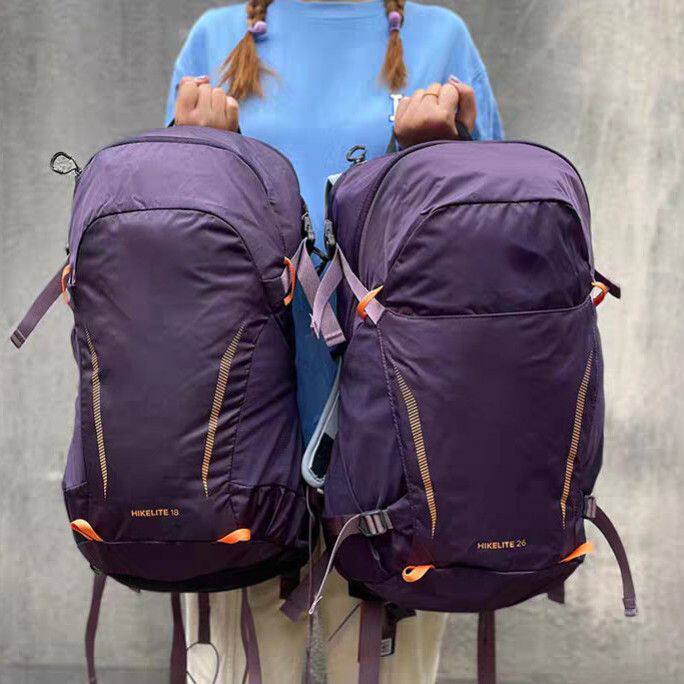 新款骇客18L26L轻便城市登山男女防水双肩包徙步旅行减负双肩背包图片